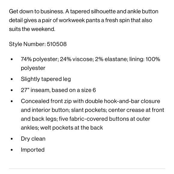 Club Monaco Self-Cover Button Trousers - Picture 3 of 14